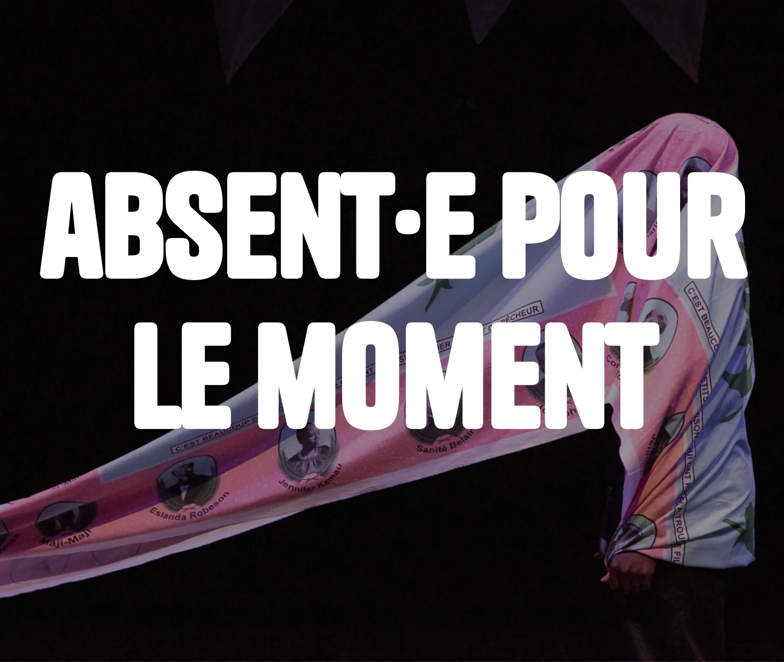 Screenshot of hero section of application