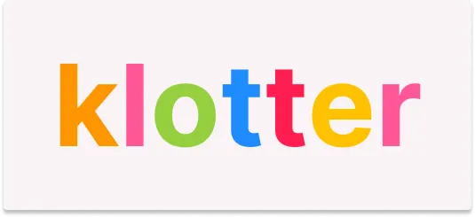 First page / login page of Klotter