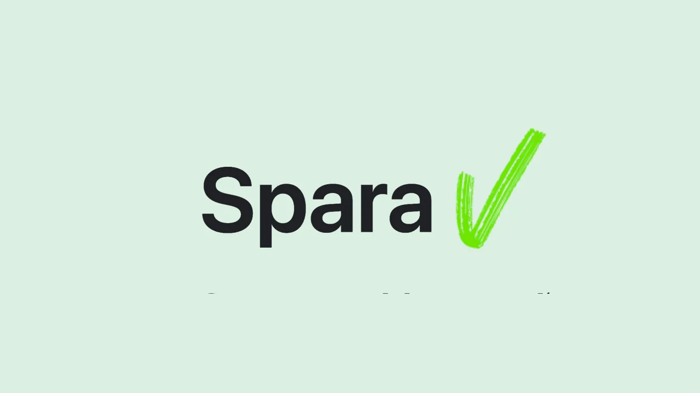 Screenshot of application showing the name spark on the left side and a login component on the right side.